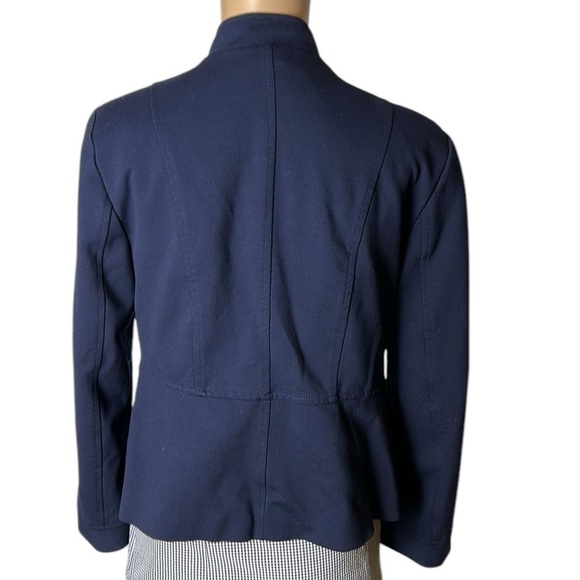 Blazer women 14 P, open front,peplum,button,cropped, steampunk,academia, career - Picture 5 of 12